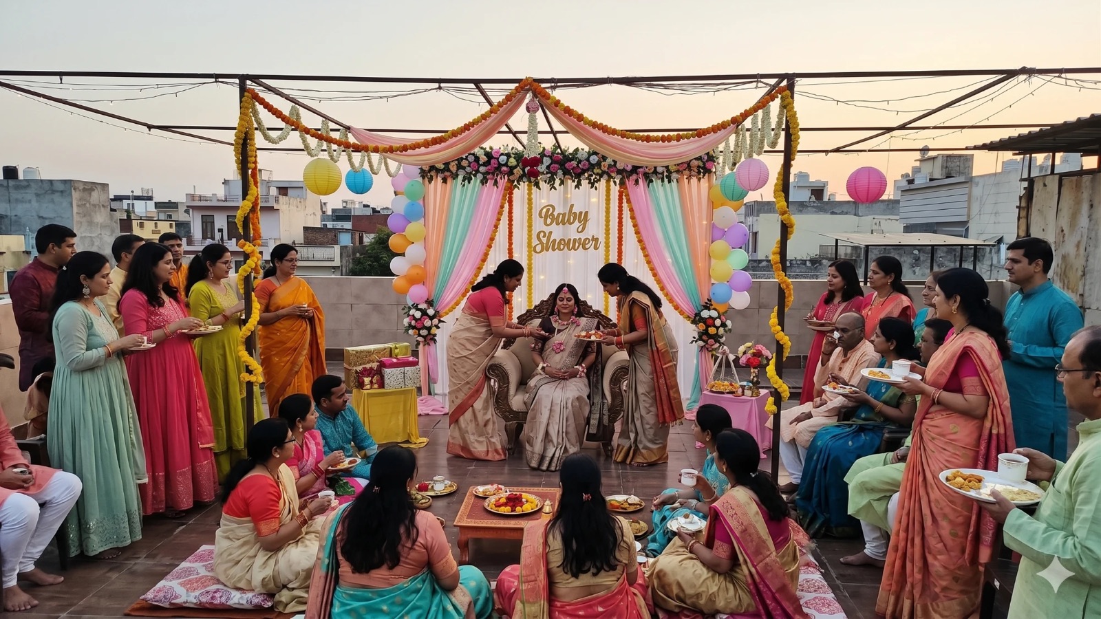 Baby Shower & Godh Bharai venue terrace